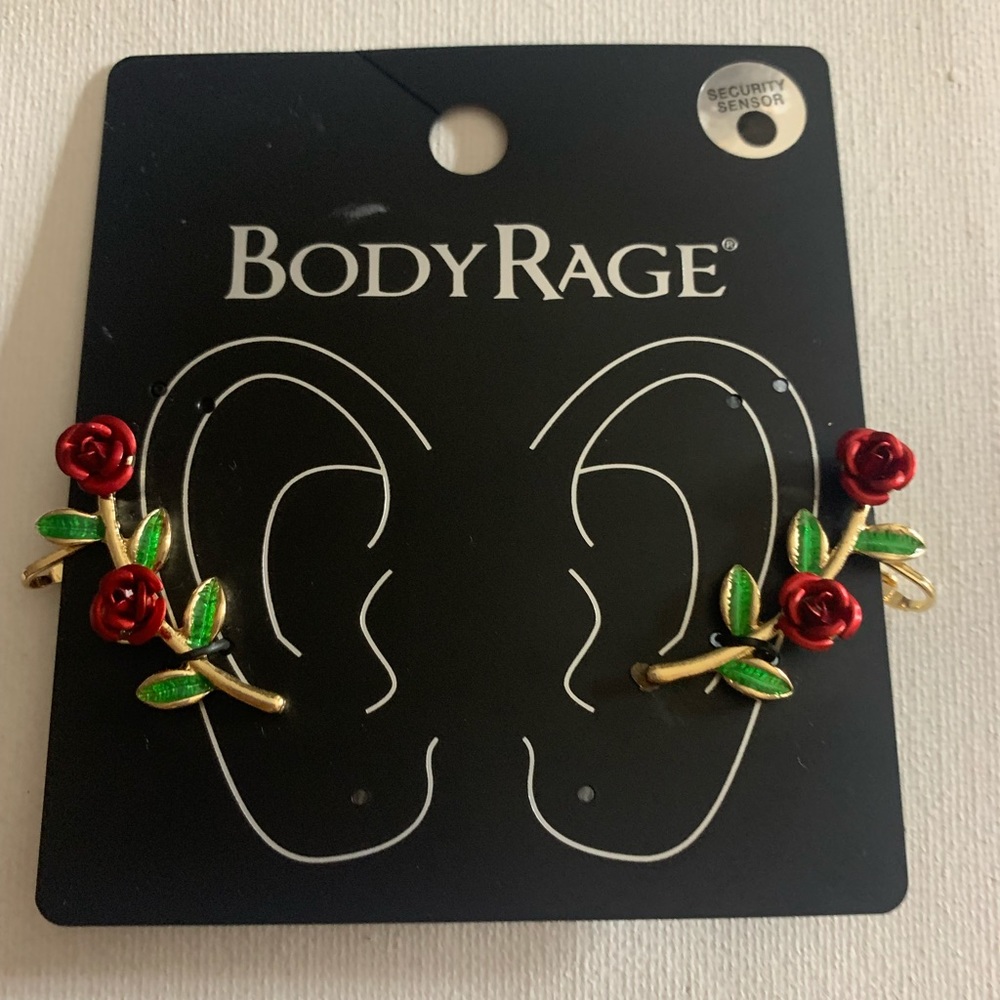 Rose earrings